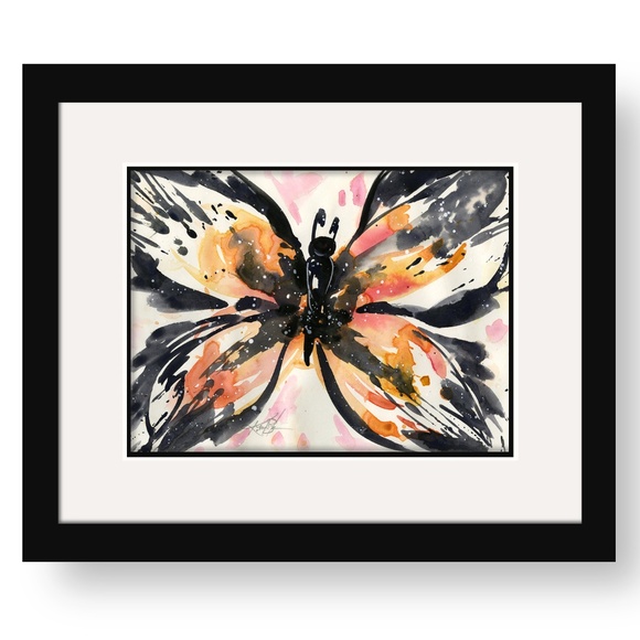 Original Watercolor Butterfly Painting - Butterfly Magic 7 - Picture 3 of 4